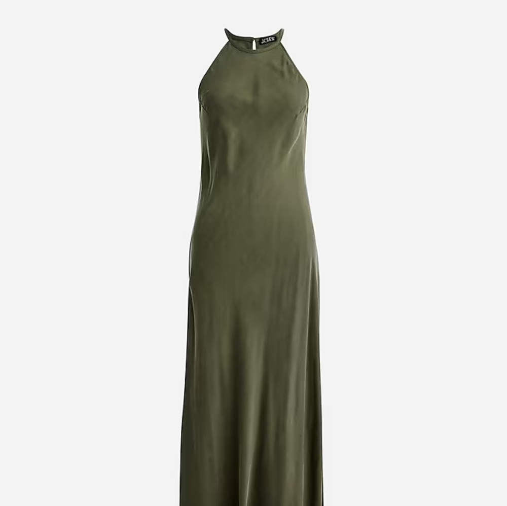 Purple J. Crew Amber cupro slip dress 12